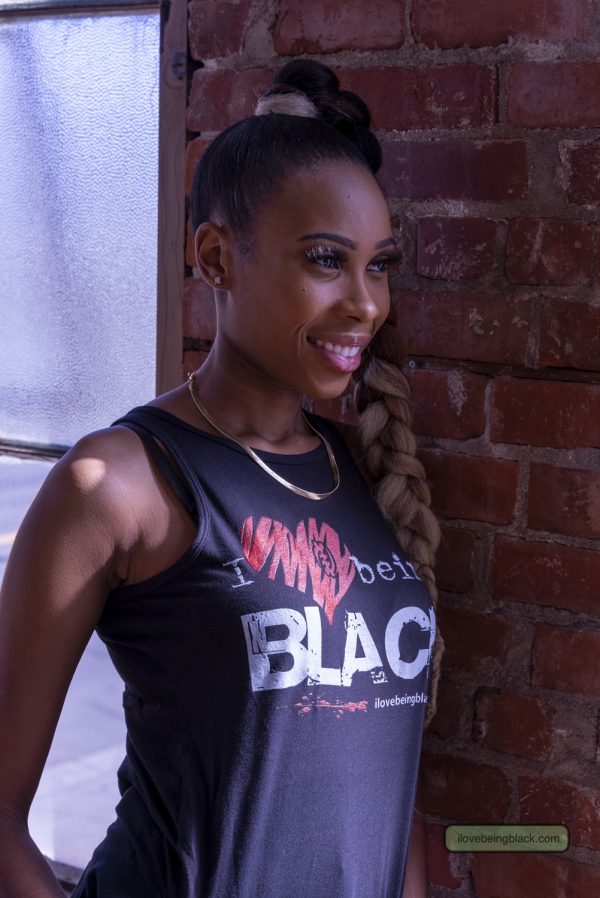 Women's tank top - I Love Being Black
