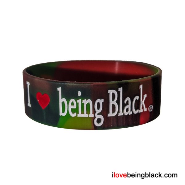 Thick RBG I Love Being Black wristband