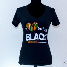 Women's AfricaniTee - Kente Cloth Heart