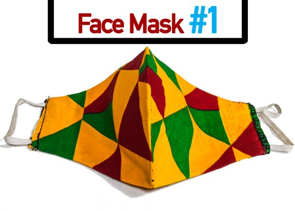African print fabric face mask coronavirus covid19