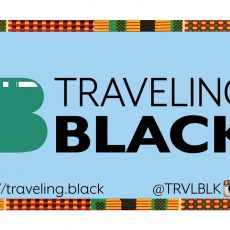 Traveling Black sticker