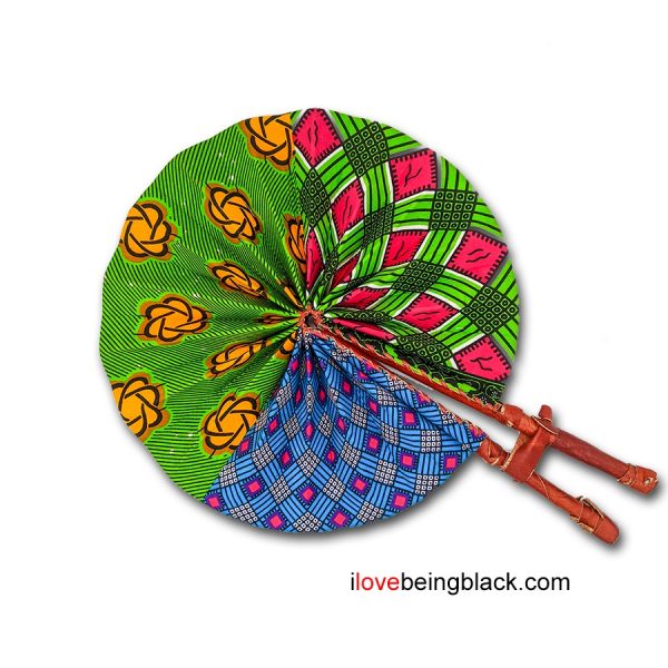 Handmade African Print Fan (Ghana)